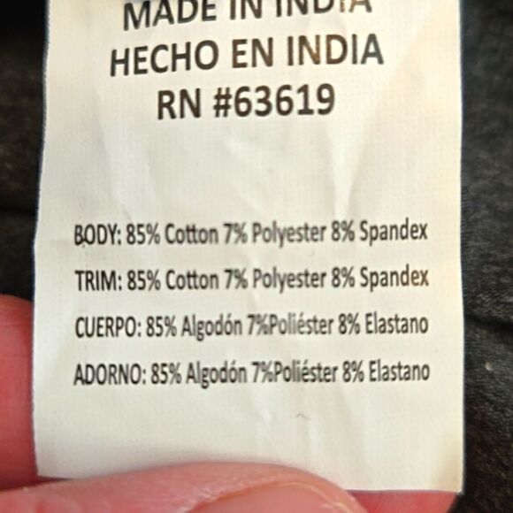 NWT BEBE SPORT CHARCOAL SEQUIN CHARCOAL LEGGINGS SZ.2X - Picture 6 of 6